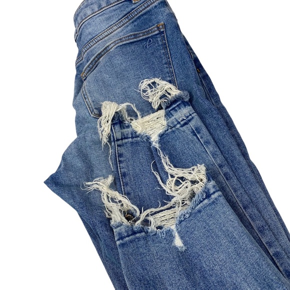DL1961 Jeans Size 28 Bella High Rise Vintage Slim Button Fly Distressed Raw Hems - Picture 15 of 15